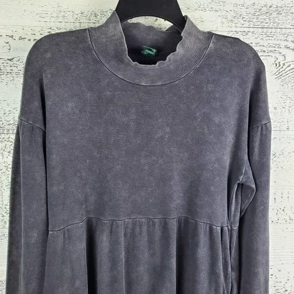 Wild Fable Tiered Long Sleeve Mineral Wash Babydoll Dress Size XS NWT - Picture 2 of 9